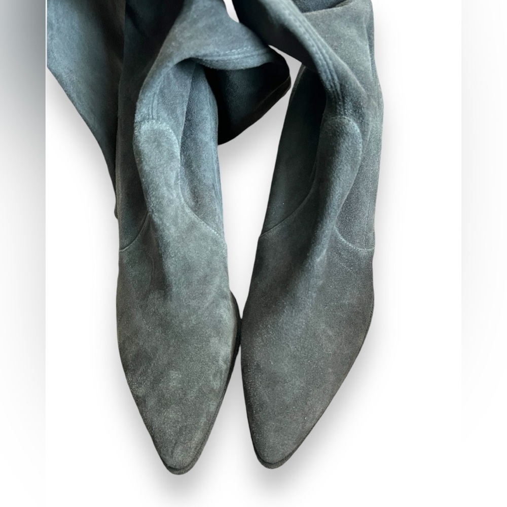 Stuart Weitzman Keenland Women's Knee High Boots Grey Suede - Picture 3 of 7
